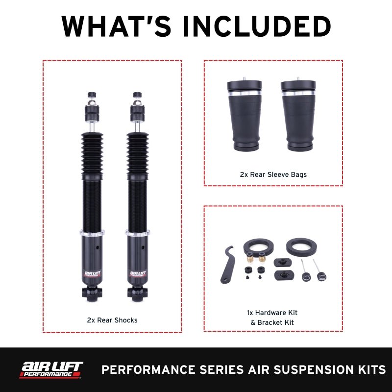 Air Lift Performance 2005 - 2014 Ford Mustang (S197) Rear Kit (3/8 Fittings Not Included) - My Store