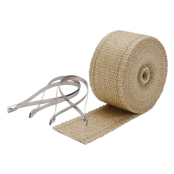 compare product DEI Exhaust Wrap Kit - Pipe Wrap and Locking Tie - Tan