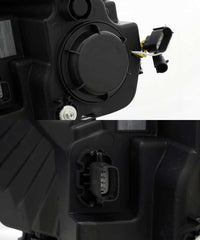 AlphaRex 15 - 17 Ford F - 150 LUXX LED Projector Headlights Plank Style Alpha Blk w/Activ Light/DRL - My Store