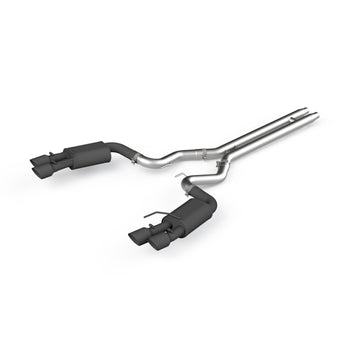 compare product MBRP 18-19 Ford Mustang GT 5.0 3in Dual Split Rear Cat Back w/ Quad 4in Dual Wall Tips- Black Coated