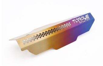 compare product Torque Solution 02-14 Subaru WRX Engine Pulley Cover - Titanium Burnt Purple/Blue