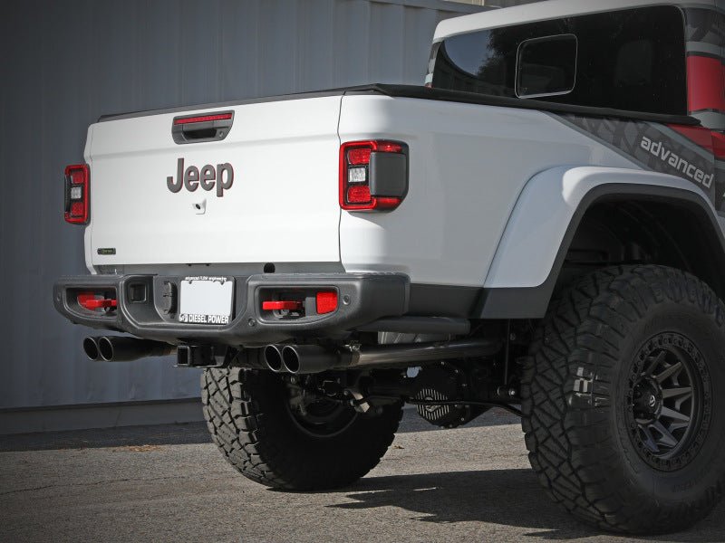 aFe Vulcan Series 3in 304SS DPF - Back 21 Jeep Gladiator V6 - 3.0L (td) Dual Black Tip - My Store