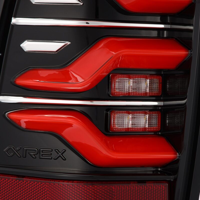 AlphaRex 05 - 15 Toyota Tacoma LUXX LED Taillights Blk/Red w/Activ Light/Seq Signal - My Store
