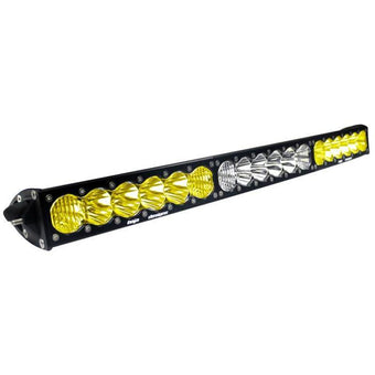 compare product Baja Designs OnX6 Arc Series Dual Control Pattern 30in LED Light Bar - Amber/White