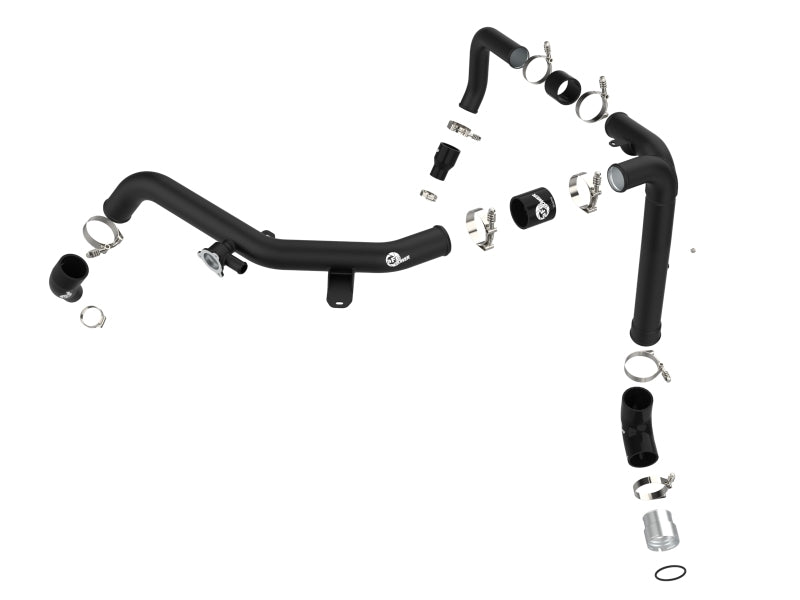 aFe 21 - 22 Ford Bronco V6 - 2.7Ltt BladeRunner Alum Hot Charge Pipe - Black - My Store