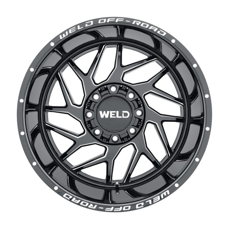 Weld Off - Road W117 20X9 Fulcrum 8X180 ET00 BS5.00 Gloss Black MIL 124.3 - My Store