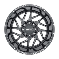 Weld Off - Road W117 20X9 Fulcrum 8X180 ET00 BS5.00 Gloss Black MIL 124.3 - My Store