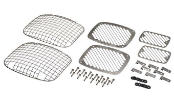 compare product Kentrol 87-95 Jeep Wrangler YJ Billet/Wire Mesh Set 6 Pieces - Polished Silver