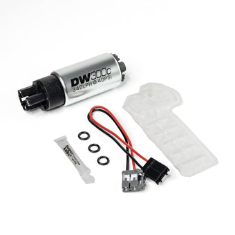 compare product DeatschWerks 2016+ Infinity Q50 340lph Compact Fuel Pump w/o clips w/ 9-1061 install kit