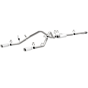 compare product Magnaflow 14 Chevy Silverado V8 5.3L CC/EC Cab Dual Split Rear Exit Stainless Cat Back Perf Exhaust