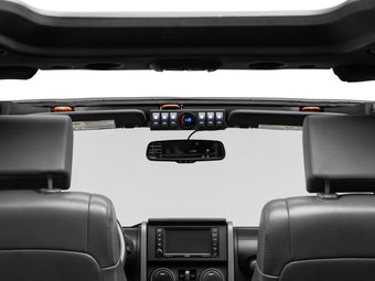 compare product Raxiom 07-18 Jeep Wrangler JK Control Box w/ Switch Panel
