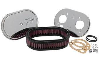 compare product K&N Custom Racing Assembly Oval Red - 1.75in Filer Height