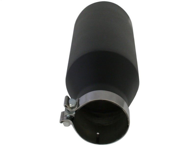 aFe MACHForce XP Exhausts Tips SS - 304 EXH Tip 4In x 7Out x 18L Bolt - On (blk) - My Store