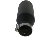 aFe MACHForce XP Exhausts Tips SS - 304 EXH Tip 4In x 7Out x 18L Bolt - On (blk) - My Store