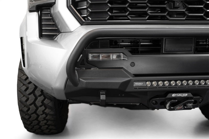 ADD 2024+ Toyota Tacoma Stealth Center Mount Winch Front Bumper w/ Top Hoop - My Store
