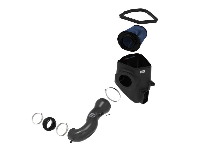aFe 19 - 20 GM Trucks 5.3L/6.2L Track Series Carbon Fiber Cold Air Intake System With Pro 5R Filters - My Store