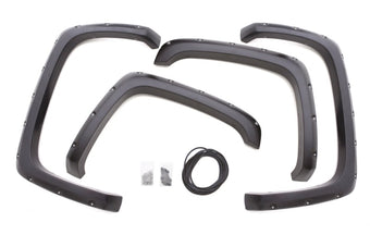 compare product Lund 07-13 GMC Sierra 1500 RX-Rivet Style Smooth Elite Series Fender Flares - Black (4 Pc.)