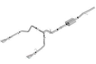 compare product Borla 19 Chevrolet Silverado/GMC Sierra 1500 6.2L SS ATAK Catback Exhaust - Square Chrome Tips