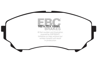 compare product EBC 08-13 Cadillac CTS 3.6 (315mm Rear Rotors) Yellowstuff Front Brake Pads