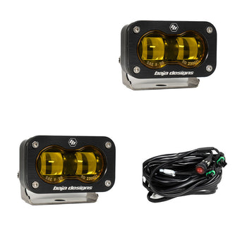 compare product Baja Designs Universal S2 SAE Spot LED (Pair) - Amber