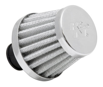 compare product K&N 2in Base OD x .375in Flange ID x 1.75in H Rubber Base Crankcase Vent Filter - White