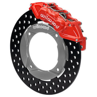 compare product Wilwood 2019 Polaris Turbo UTV6 Front Kit 11.25in Drilled - Red