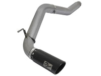 aFe LARGE BORE HD 5in DPF - Back SS Exhaust w/ Black Tip 2016 Nissan Titan 5.0L V8 (td) CC SB - My Store