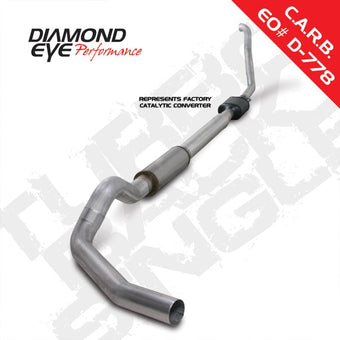 compare product Diamond Eye KIT 5in Turbo Back SGL AL: 94-97 FORD 7.3L F250/F350 PWRSTROKE NFS W/ CARB EQUIV STDS