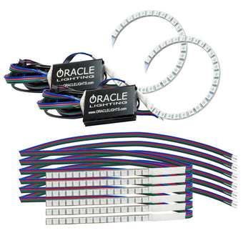 compare product Oracle 18-21 Ford Mustang DRL Upgrade w/ Halo Kit - ColorSHIFT w/o Controller