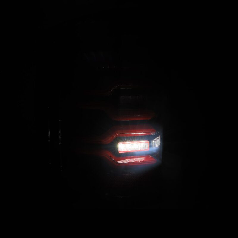AlphaRex 14 - 18 Chevy Silverado 1500 Luxx - Series LED Tail Lights Black/Red w/Activ Light/Seq Signal - My Store
