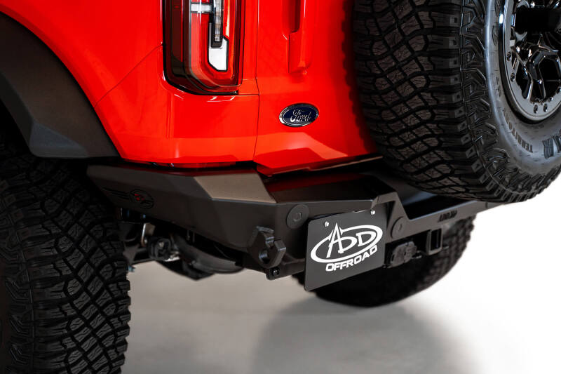 Addictive Desert Designs 2021+ Ford Bronco Rock Fighter Rear Bumper - Hammer Black - My Store