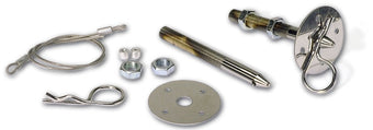 compare product Moroso Chrome Hood Pin Set - 1/2in Diameter - 5in Pin - Steel - 2 Pack