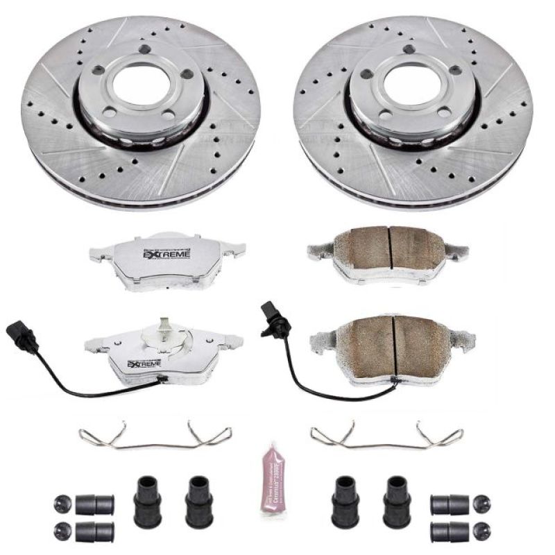 Power Stop 99 - 04 Audi A4 Front Z26 Street Warrior Brake Kit - My Store