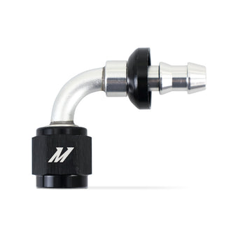 compare product Mishimoto 90-Degree Push Lock Fitting - 4AN