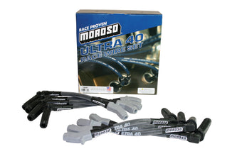 compare product Moroso GM LS Ignition Wire Set - Ultra 40 - Sleeved - (Use w/Part No 68476) - Black