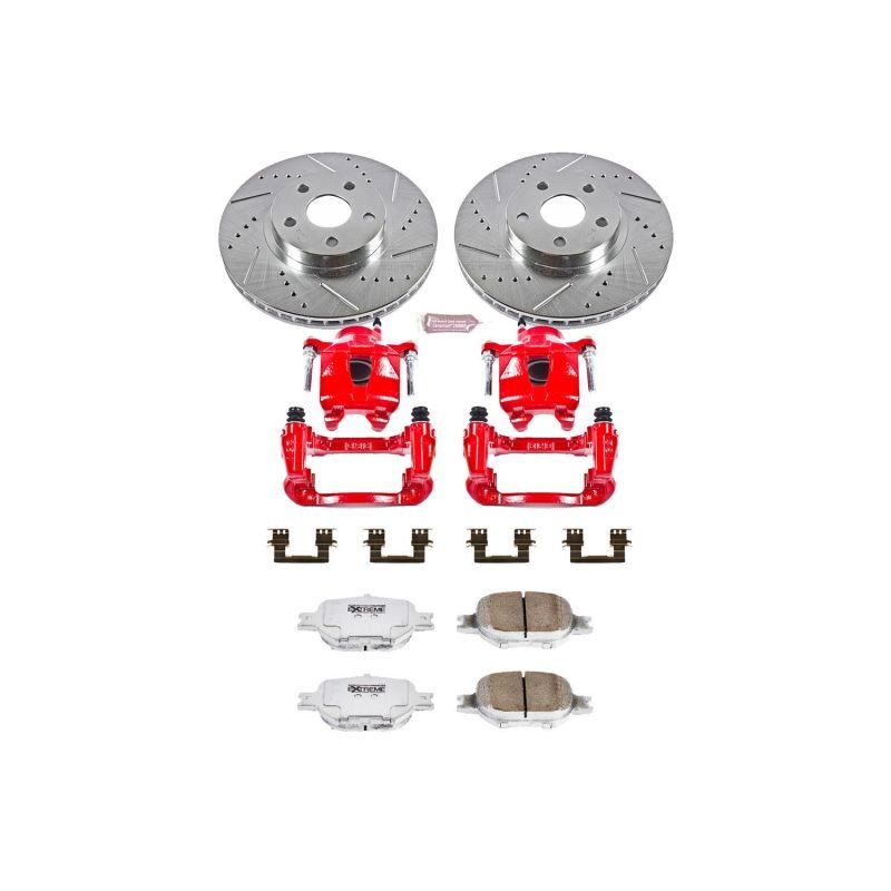 Power Stop 05 - 10 Scion tC Front Z26 Street Warrior Brake Kit w/Calipers - My Store