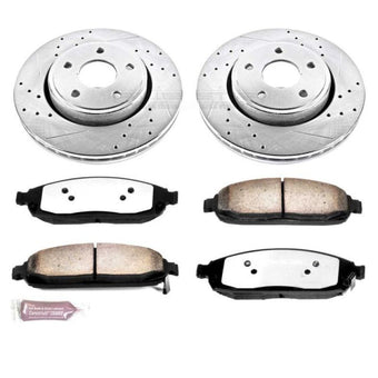 compare product Power Stop 06-10 Jeep Commander Front Z36 Truck & Tow Brake Kit
