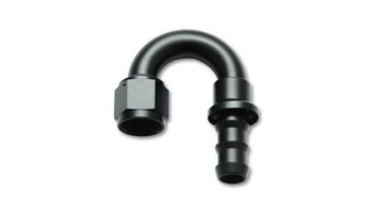 compare product Vibrant -8AN Push-On 180 Deg Hose End Fitting - Aluminum
