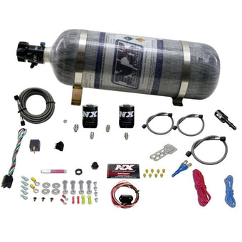 compare product Nitrous Express 11-15 Ford Mustang GT 5.0L Coyote Single Nozzle Nitrous Kit (35-150HP) w/Comp Bottle