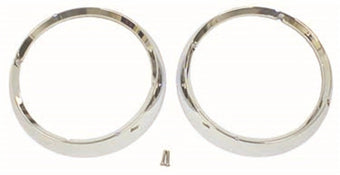 compare product Omix Headlight Bezel Set Chrome 72-86 Jeep CJ Models