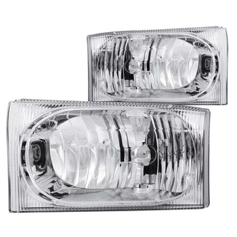compare product ANZO 2000-2004 Ford Excursion Crystal Headlights Chrome 2pc