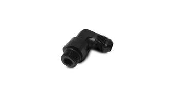 compare product Vibrant -10AN Male Flare to Male -8 ORB Swivel 90 Degree Adapter - Anodized Black