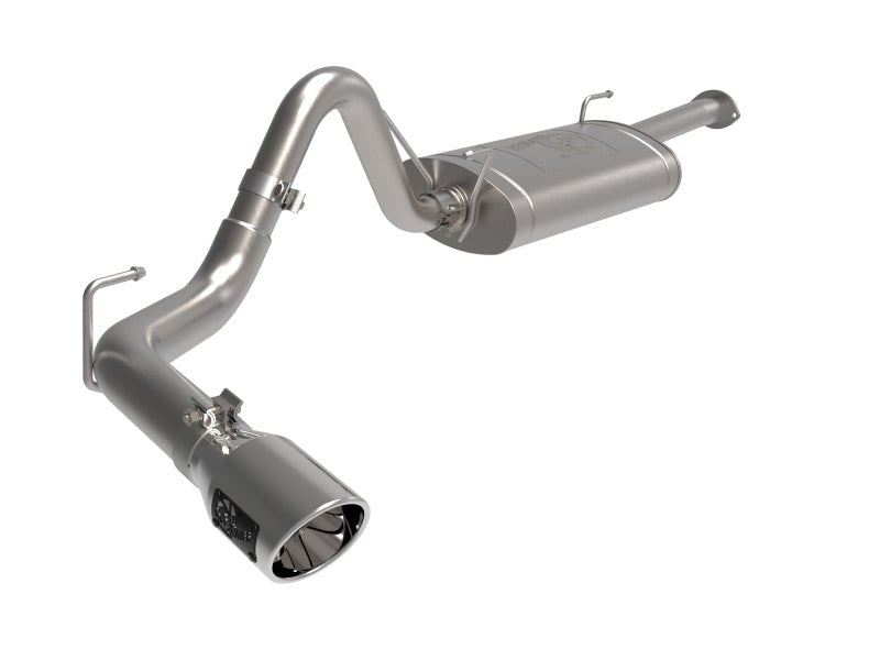 aFe 16 - 22 Toyota Tacoma Apollo GT Series 2.5in. - 3in. 409 SS Cat - Back Exhaust w/ Polished Tip - My Store