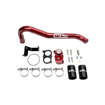 compare product Wehrli 06-10 Duramax LBZ/LMM Thermostat Housing Kit - WCFab Red