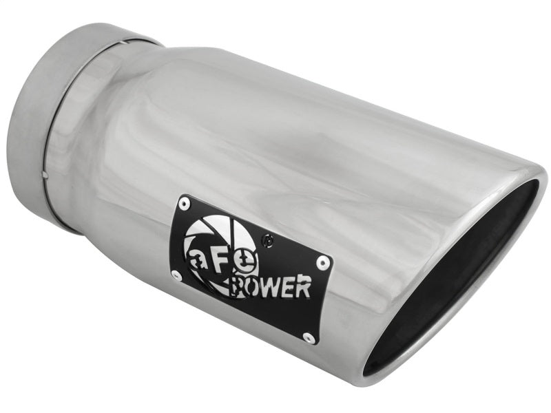 aFe Diesel Exhaust Tip Bolt On Polished 5in Inlet x 6in Outlet x 12in Long - My Store