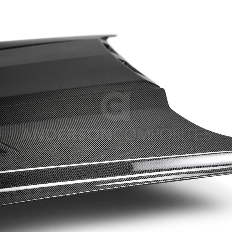 Anderson Composites 2018 - 2019 Ford Mustang Ram Air Double Sided Carbon Fiber Hood - My Store