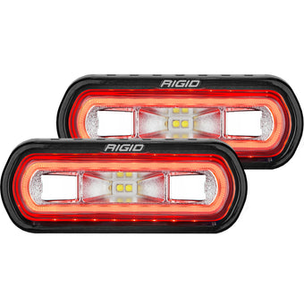compare product Rigid Industries SR-L Series Surface Mount LED Spreader Pair w/ Red Halo - Universal