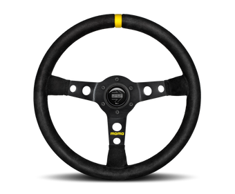 compare product Momo MOD07 Steering Wheel 350 mm -  Black Suede/Black Spokes/1 Stripe