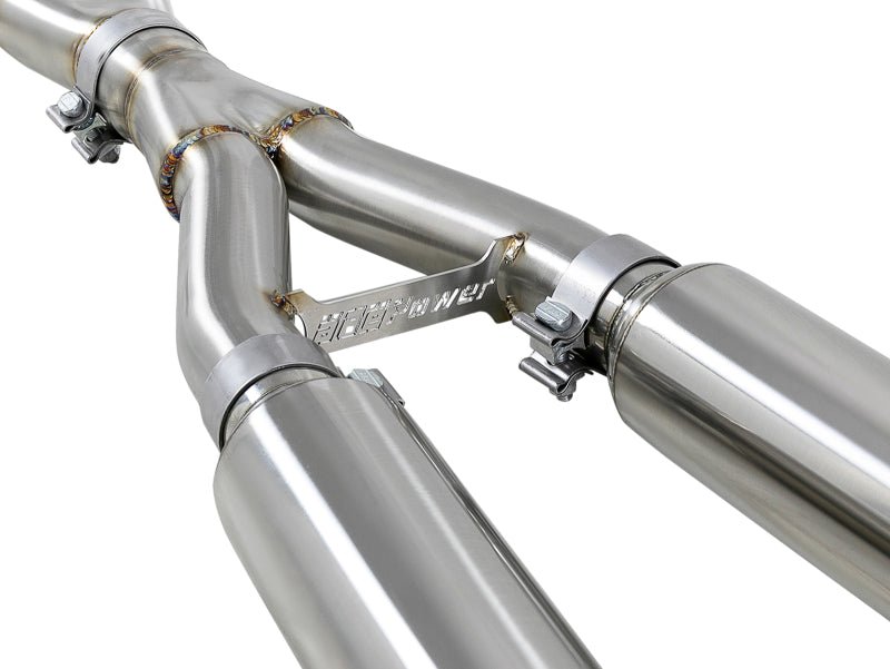 aFe Takeda 2.5in 304 SS Cat - Back Exhaust System w/ Black Tips 16 - 18 Infiniti Q50 V6 - 3.0L (tt) - My Store