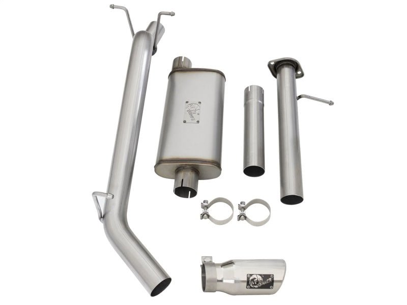 aFe Mach Force - XP Exhaust 3in CB SS 15 - 17 GM Colorado/Canyon 2.5L/3.6L Side Exit w/ Polished Tip - My Store
